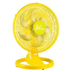 Ventilador de Mesa/Parede 50 cm Bivolt Amarelo 170 W Colors - 675440 - Venti Delta - 0VD 013