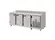 Balcão Refrigerado de Encosto em Inox Escovado 3 Portas - KBSC185D - Kofisa - 0KO 011