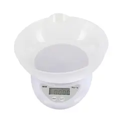 Balança Digital 5KG/1G c/ Tigela Removível KITCHEN-5 PA2021/N - 0BK 014