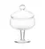 Bomboniere  Vidro 800ml  Com Pé e Tampa Luvidart - LUV 055