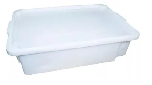 Caixa Organizadora Plástica 35l Sem Tampa Branca S850 - SUP 034