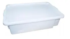 Caixa Organizadora Plástica 35l Sem Tampa Branca S850 - SUP 034