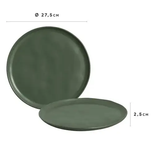 Prato Raso Cerâmica  27,5 cm Bio Leaf  Porto Brasil - PBC 025