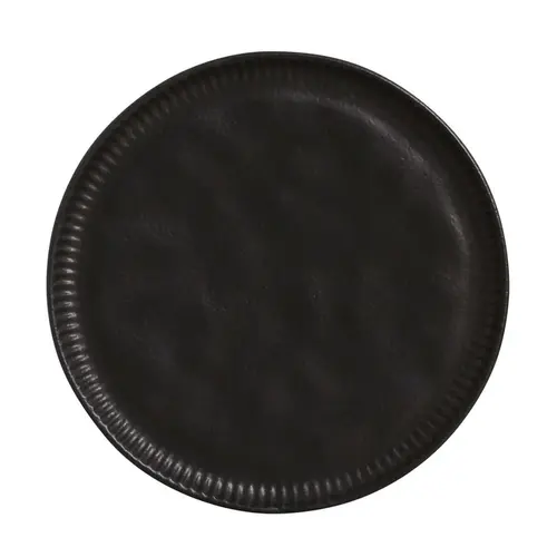 Prato Raso Cerâmica 27cm Preto Matte Porto Brasil - PBC 001