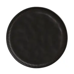 Prato Raso Cerâmica 27cm Preto Matte Porto Brasil - PBC 001