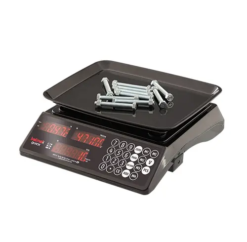 Balança Eletrônica 6/15/33KG 2/5/10G 3 Funções C/Bateria QUICK33BF - Balmak - 0BK 020