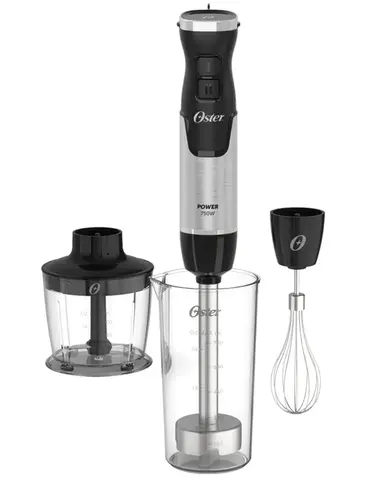 Mixer Portátil Power Black Inox 3 em 1 750W C/Mini Processador 127V OMIX570 - Oster - 0OT 098