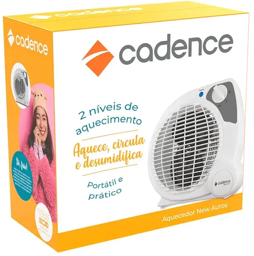 Aquecedor Termoventilador 3 Níveis 127v Auros AQC422-127 - Cadence - 0CD 112