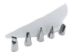 Kit para Confeitar com 5 Bicos e 1 Saco Doupan - DOU 440