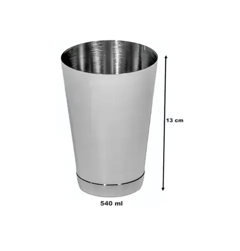 Coqueteleira Mini Tim Aço Inox 540ML Com Peso - Barpro - GAL 009