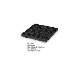 Estrado Polipropileno  5x50x50cm Preto Bolivar - Bol 043