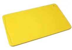 Tábua de Corte com Canaleta Polietileno 50 x 30 cm Amarela Pronyl - PNY 124