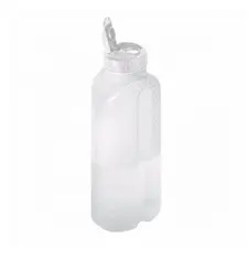 Garrafa Polipropileno 1L com Tampa Branca - Plasvale - PVL 090