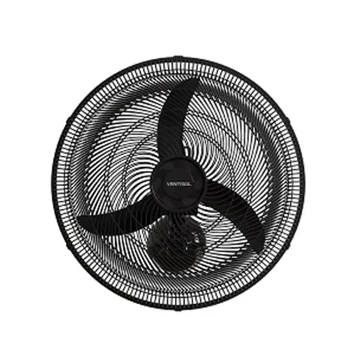 Ventilador Oscilante 50cm Parede Preto 220V NEW 14062 - Ventisol - 0VS 012