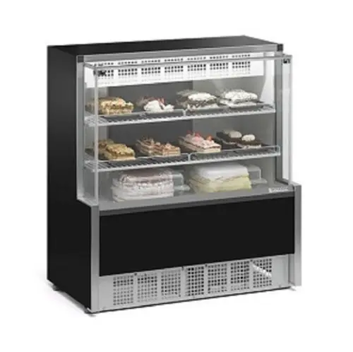 Equipamento Refrigerado Vidro Reto Preto 220V Z-GPEA-110R Gelopar - 0GP 314