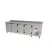 Balcão Refrigerado 672L Encosto Inox Escovado 4P Sem Cuba 220V 4430/KBSC-235D - Kofisa - 0KO 047