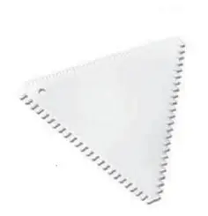 Espatula Plast Triangular Decoração 12,0X12,0CM - INJ 003