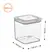 Pote Hermético 580ml Quadrado Poliestireno Cristal Modo Com Tampa 20641/3009 Coza - BRX 1020