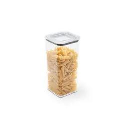 Pote Hermético 1,2L Quadrado Poliestireno Cristal Modo Com Tampa 20642/3009 Coza - BRX 1021