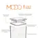 Pote Hermético 1,8L Quadrado Poliestireno Cristal Modo Com Tampa 20642/3009 Coza - BRX 1023