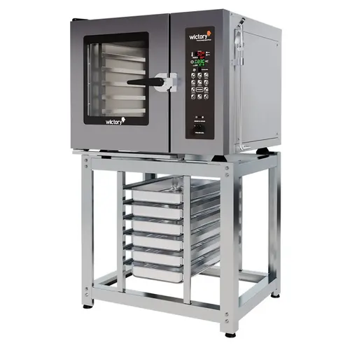 Forno Combinado Elétrico Industrial 5 GNS 1/1 220v Mono Prime com Cavalete WCP-05 - Wictory - 0WC 049
