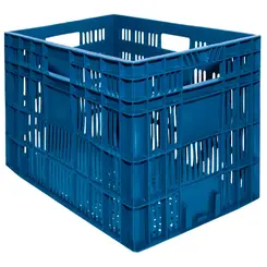 Monobloco 60L Hortifruti 31 x 36 x 55 cm Polietileno Fundo e Laterias Vazadas Azul 275AZ/1008 - Bolivar - BOL 064