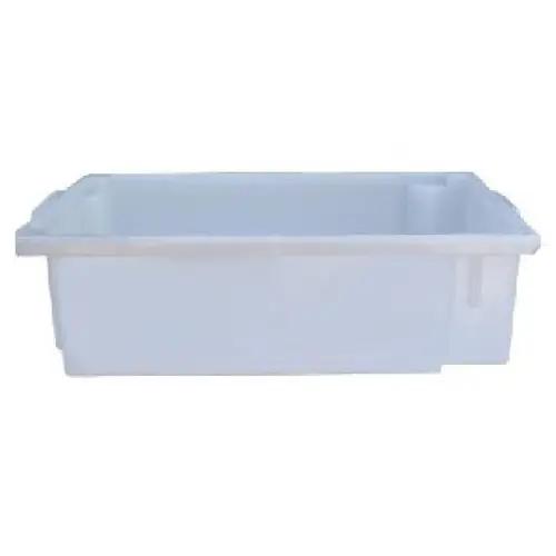 Monobloco 42L 47 x 66 x 19,5 cm Virgem Leitoso Polipropileno Fundo e Laterais Fechadas 14520 - Lar Plásticos - LAR 047