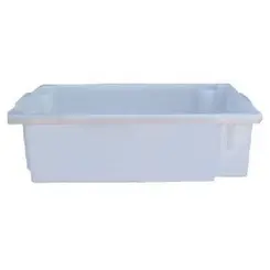 Monobloco 42L 47 x 66 x 19,5 cm Virgem Leitoso Polipropileno Fundo e Laterais Fechadas 14520 - Lar Plásticos - LAR 047