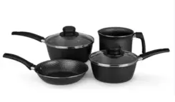 Conjunto Panelas Alumínio 4 peças Essencial Cinza Antiaderente Ultra6 40008 - MFL 018