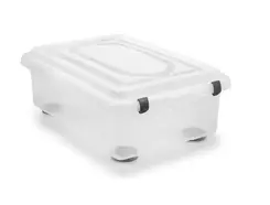 Caixa Organizadora Grande Plástico Transparente 28,2 L SanRemo - SAN 107