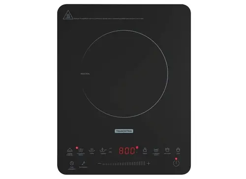 Cooktop Vitrocerâmico Portátil por Indução 127 V Slim Touch Tramontina - TRM 379
