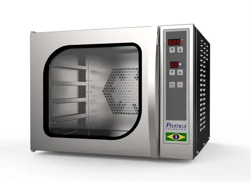 Mini Forno Convecção Elétrico Com Vapor 4 Assadeiras 220 V - Pratica - 0PC 102