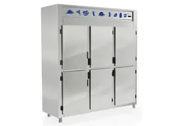 Geladeira Comercial Aço Inox 6 Portas Cegas 1553 L 220 V - GREP-6P - Gelopar - 0GP 416