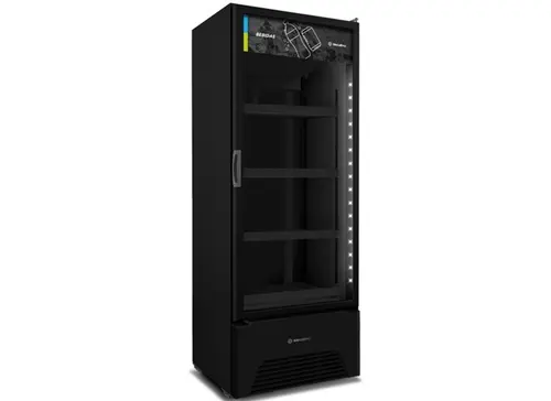 Refrigerador Vertical 1 Porta Vidro 572 L Optima All Black 220 V - VB52A - Metalfrio - 0MT 105